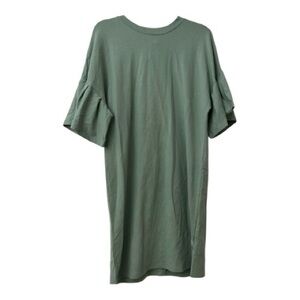 NWT Solutions Sage Green midi dress  with flutter sleeves Sz M